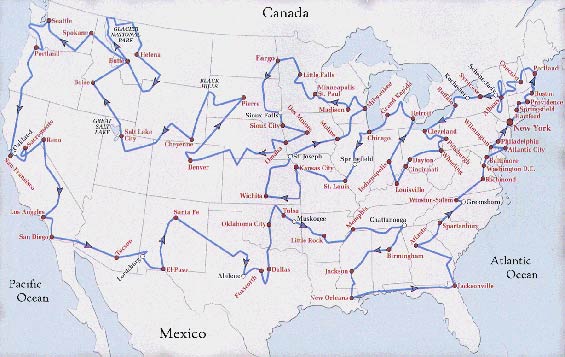 Lindbergh's 1929 U.S. Tour (Source: Web)