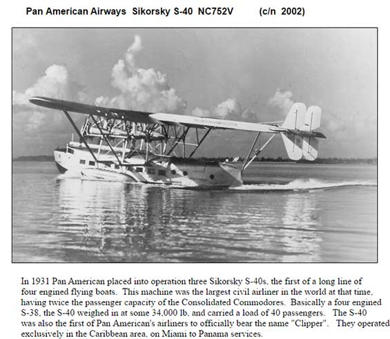 Sikorsky S-40, NC752V (Source: Link) 