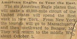 Northeast District Promotional Flight, Ca. 1929 (Source: Tietz)
