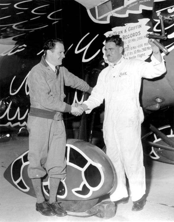 Jimmie Mattern, Lockheed Vega NC869E, Ca. 1933 (Source: Heins)