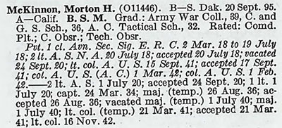 Army & Navy Active List, 1948 (Source: ancestry.com)