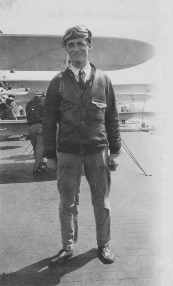 U.S.S. Lexington Officer Bud Bassett, Ca. 1928-30 (Source: Barnes)