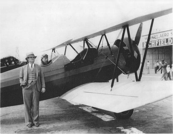 Cecil Meadows in Cockpit, Date Unknown (Source: Meadows Family)
