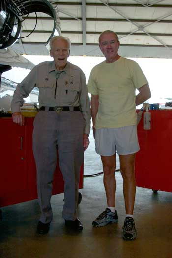 John Miller (L) & Your Webmaster, Poughkeepsie, NY, July, 2002