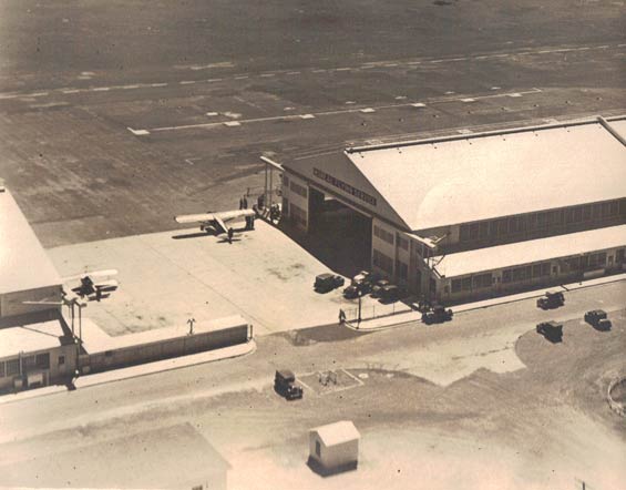 Moreau's Oakland Hangar. Date Unknown (Source: Moreau)