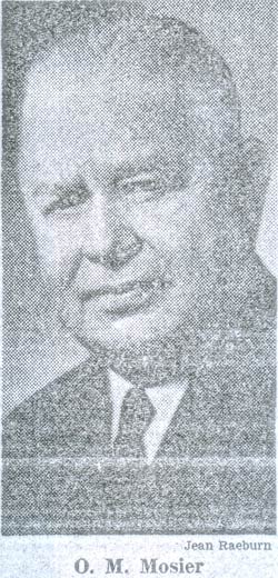 O.M. "Red" Mosier, July 1, 1962 (Source: New York Times)
