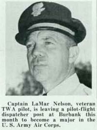 LaMar Nelson, January, 1941 (Source: TWA)