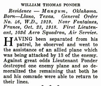W.T. Ponder, DSC, Popular Aviation Magazine, July, 1935 (Source: PA) 