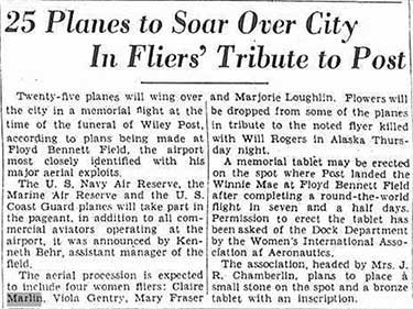 Brooklyn Daily Eagle (NY), August 19, 1935 (Source: Woodling)