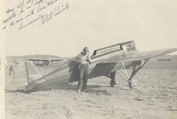 R.T. Quimby with NR500W, The Folkerts Special S-1, Ca. 1930 (Source: Roberts via Woodling)