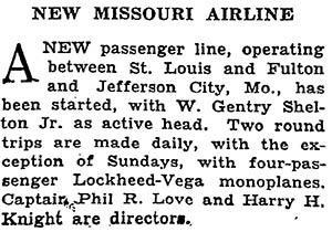 The New York Times, August 3, 1930 (Source: NYT via Woodling)