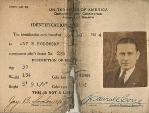 Jay Sodowsky's Department of  Commerce Identification Card (Source: Sodowsky)