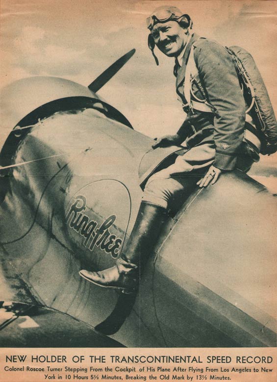 Roscoe Turner, Undated News Article, Ca. 1933 (Source: Kranz)