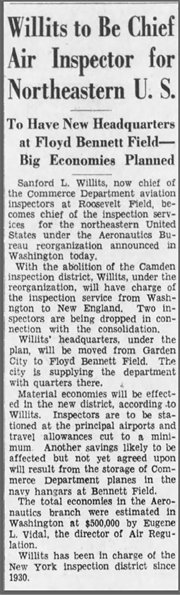 Brooklyn Daily Eagle, August 19, 1933 (Source: newspapers.com)