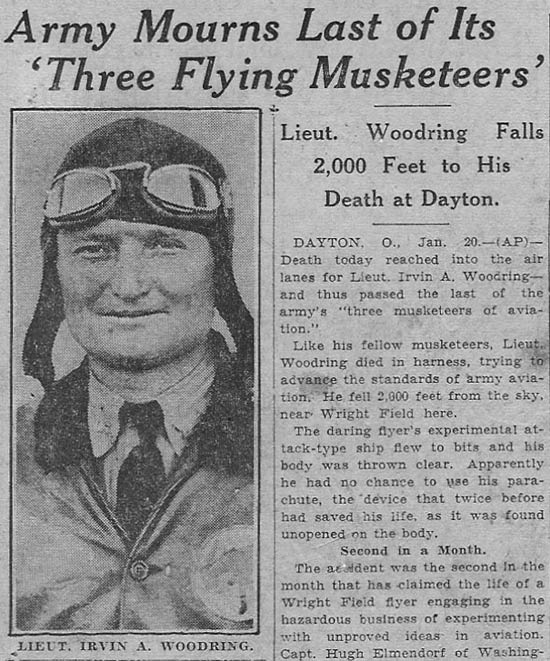 News Account of Woodring Demise, ca. January 20, 1933