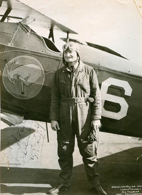 I.A. Woodring and Boeing P-12, Glendale, CA, Date Unknown (Source: Underwood)