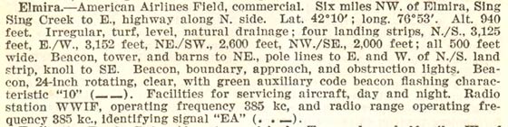 Department of Commerce, 1937, Airport Description