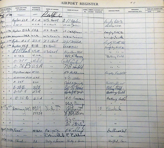 THE REGISTER OF FLOYD BENNETT FIELD, PAGE 4 (Source: COA)