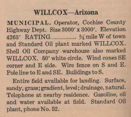 Willcox, AZ, Ca. 1931 (Source: Webmaster)